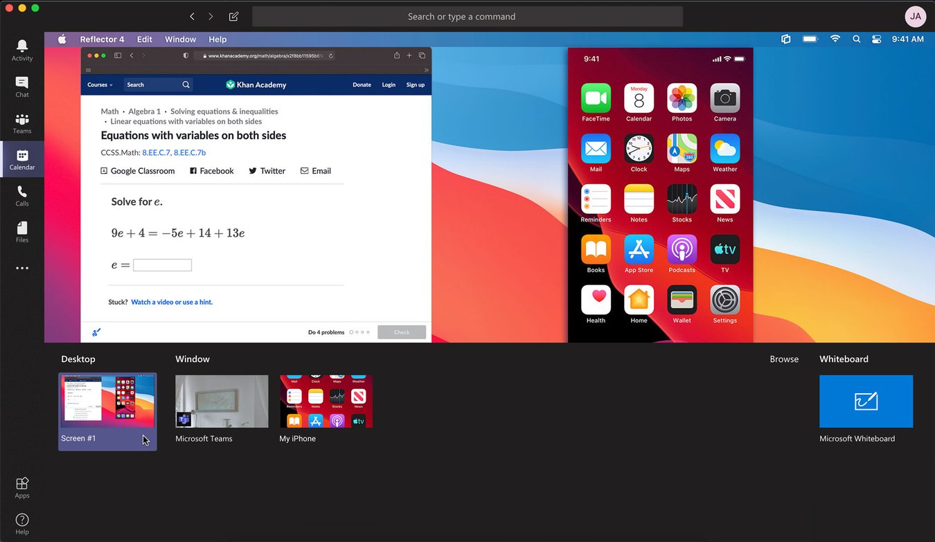 How to Share Your iPhone, iPad and Android Screen to Microsoft Teams